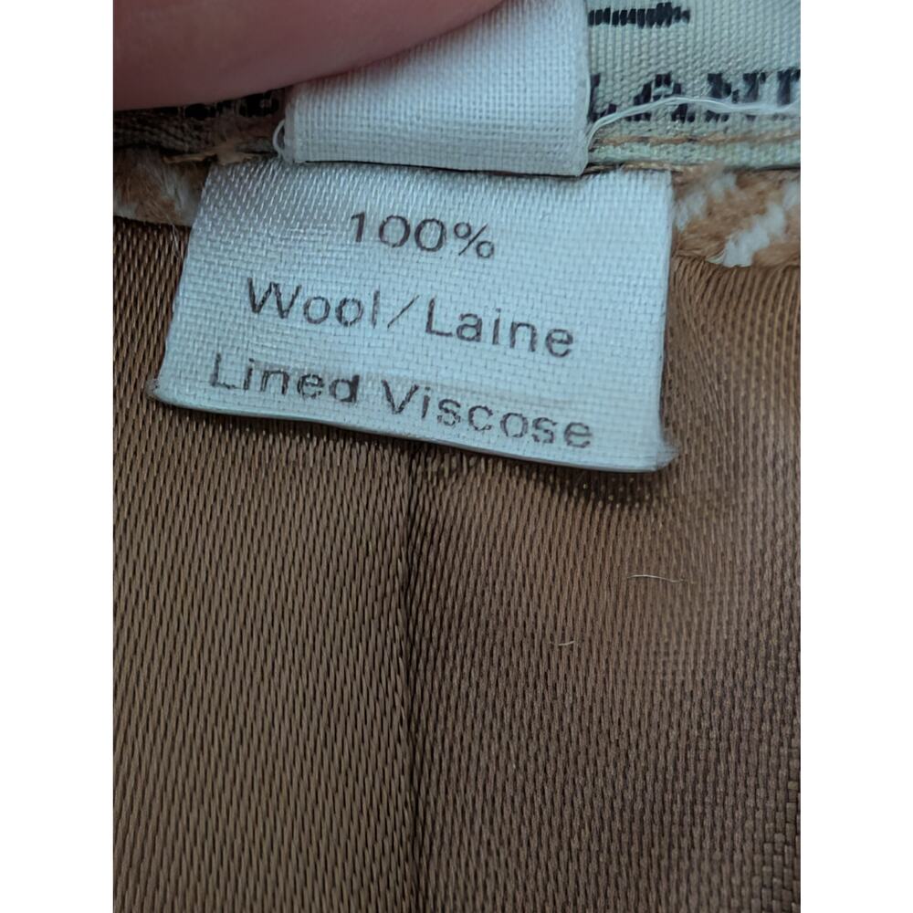 PAUL COSTELLOE Vtg 100% Irish Wool Herringbone Blazer Princess Diana Era US10 - Picture 11 of 16